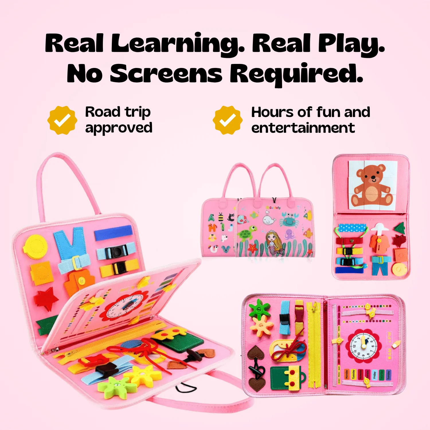 TibaToes™ Montessori Busy Board